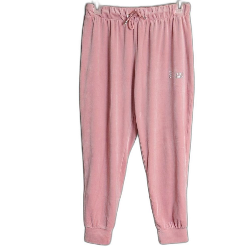 No Boundaries Pink Velour Joggers "DREAM" Juniors L 11/13